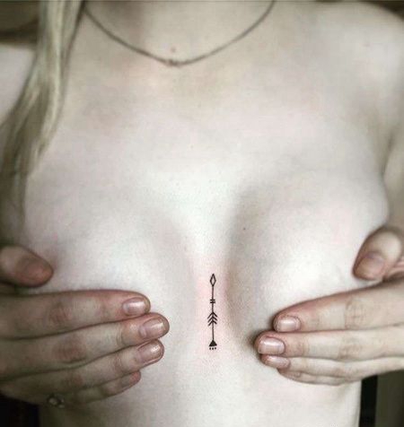 小清新前胸纹身图案