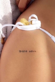 一组简单极简的英文纹身图案