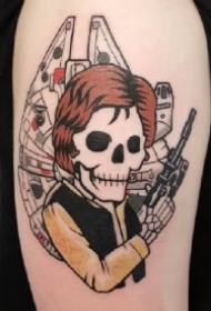 school骷髅纹身 school风格的一组可爱小骷髅纹身图片