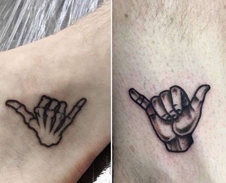 小清新脚踝骷髅纹身图案