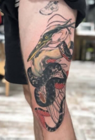 日式传统的9张纹身红黑色作品赏析