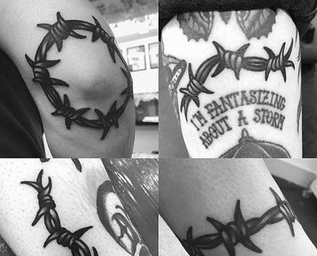 Old School铁蒺藜纹身图案