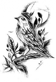 43款创意的国外黑白纹身手稿素材