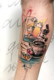 一组水彩创意纹身图案欣赏