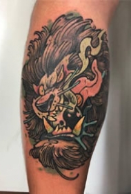 一组newschool彩绘搞怪纹身图案