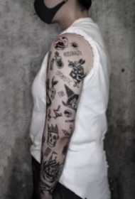 武汉纹身-9款不同风格的花臂纹身 武汉老兵纹身作品