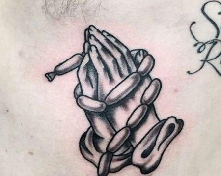 Old School前胸手纹身图案