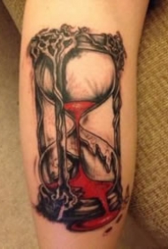 沙漏纹身：一寸光阴一寸金的9款沙漏纹身图案