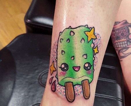 New School大臂冰棍纹身图案