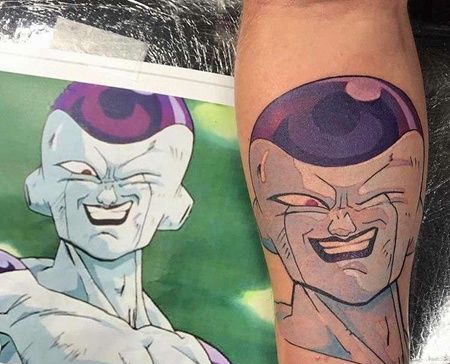 卡通小臂七龙珠弗利萨纹身图案