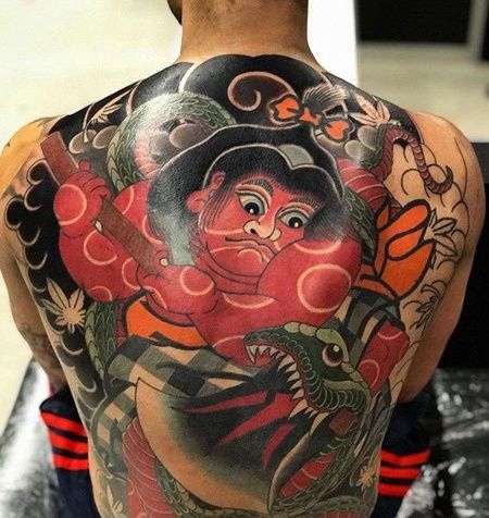 日式后背纹身图案