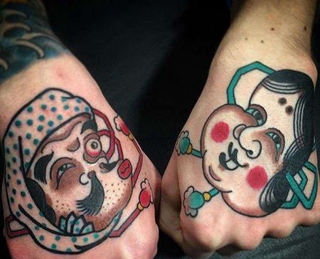 日式手背纹身图案