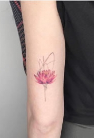 一组彩色小清新唯美的纹身图案