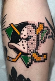 一组超有创意的卡通彩色纹身