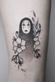 无脸鬼纹身 几款宫崎骏动画里的无脸男纹身作品