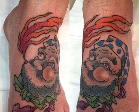 日式脚背纹身图案