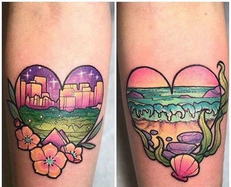 New School小臂纹身图案