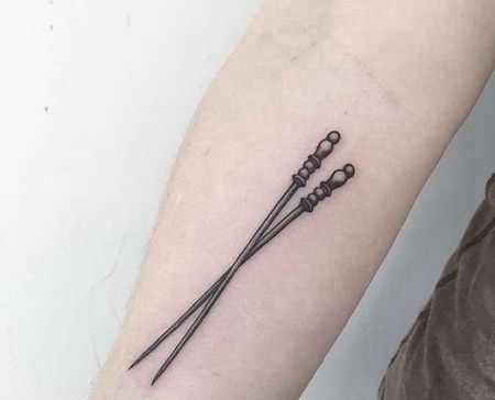 小臂针纹身图案