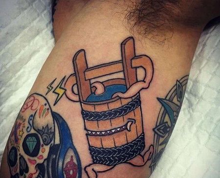 日式大臂水桶纹身图案