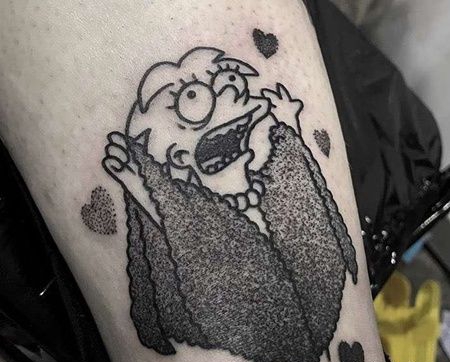 卡通大臂辛普森纹身图案