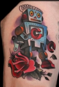 可爱的一组小机器人纹身图欣赏
