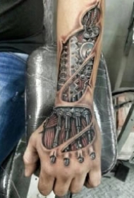 一组很个性的创意机械纹身图片