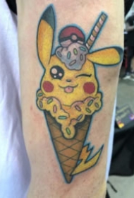 纹身比卡丘图 可爱的9款皮卡丘纹身作品图案