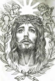 31款耶稣主题的纹身手稿素材图片赏析