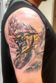 滑雪爱好者主题的9款纹身作品图案