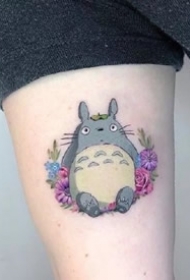 一组可爱的彩色圆形小纹身图案欣赏