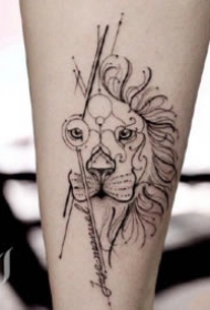 小清新的9款黑灰色点线纹身图片