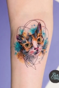 漂亮水彩纹身 小清新的9款小水彩纹身作品图片