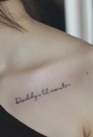 一组可爱的女生小清新纹身