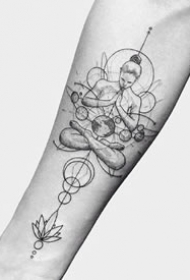 一组几何刺青纹身图案欣赏