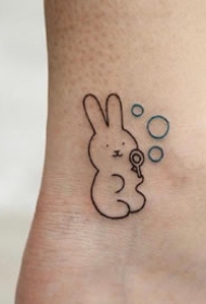 一组超可爱的卡通小清新纹身