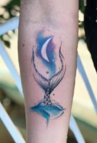 小臂水彩纹身 胳膊小手臂上漂亮的9款水彩纹身作品