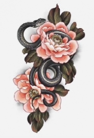 36款各风格蛇主题纹身手稿图片