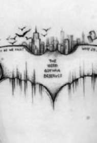 一组暗黑点刺小纹身图案