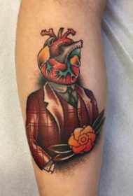 一组oldschool风格的彩色欧美小图