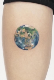 各风格9款圆形小图纹身作品