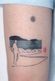 小风景纹身 方圆之内的风景主题9款纹身图片