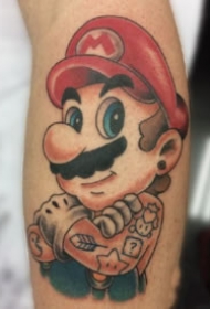 马里奥纹身 9款游戏角色超级玛丽马里奥纹身图案