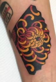 折扇纹身 纹身扇子主题的9款纹身图案