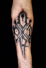 好看的一组涂鸦花体字纹身图片作品