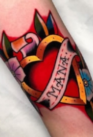 18款漂亮的彩色oldschool复古纹身图案