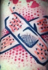 创口贴纹身 8款创可贴的纹身图案作品