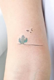 一组可爱爆了的小清新彩色纹身