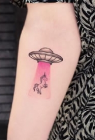 一组粉色系具有特色的纹身图案