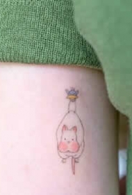 适合女孩子的纹身 有点可爱 ​