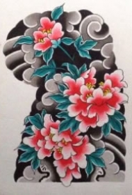 35款日式等半甲纹身主题的手稿图片